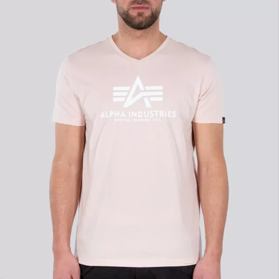 Basic V Neck T - pale peach Basic V Neck T - pale peach