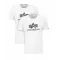Basic T 2 Pak - white