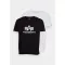 Basic T 2 Pak - black/white