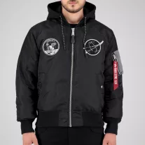 MA-1 VF Hood Dark Side - black/reflective