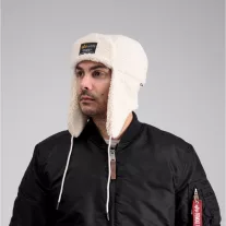 Alpha Teddy Hat - off white