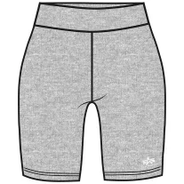 Basic Bike Shorts SL Woman - greyheather/white