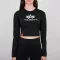 Basic Cropped LS - black