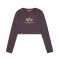 Basic Cropped LS - plum