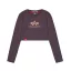 Basic Cropped LS - plum
