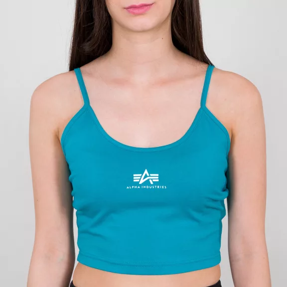 Basic Crop-Top SL Woman - blue lagoon Basic Crop-Top SL Woman - blue lagoon