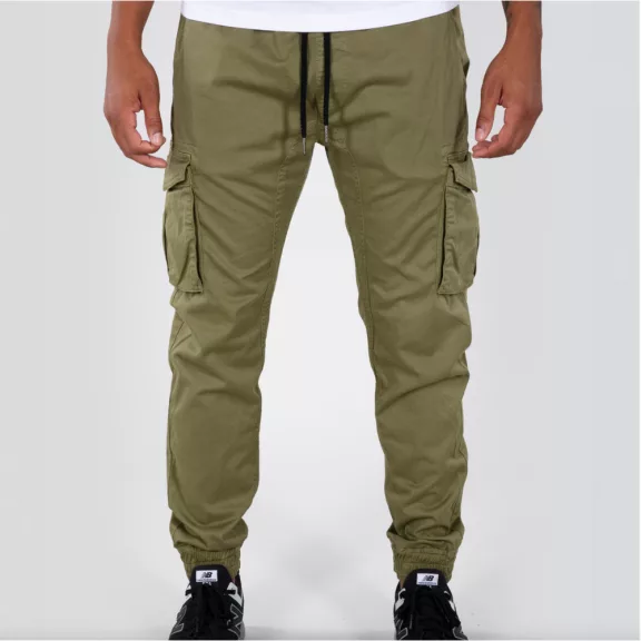 Cotton Twill Jogger - olive Cotton Twill Jogger - olive