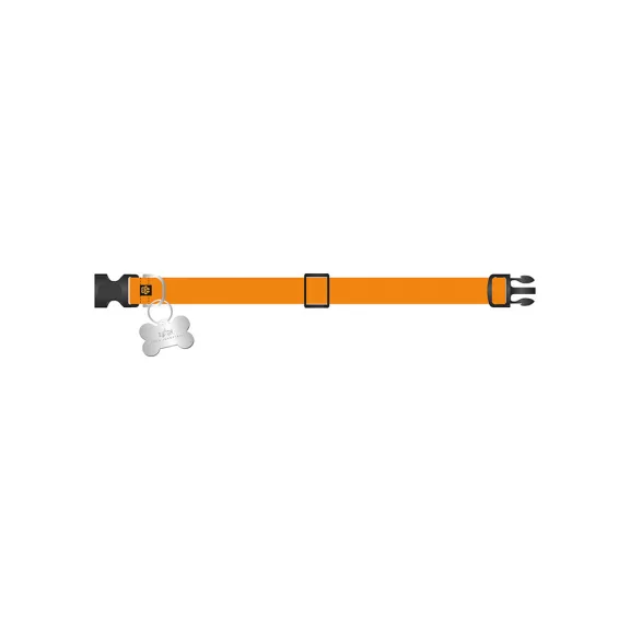 Basic Dog-Tag Collar - alpha orange Basic Dog-Tag Collar - alpha orange