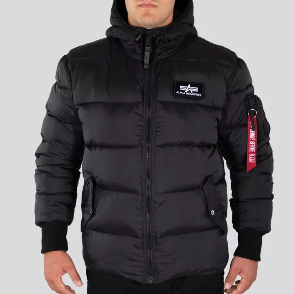 Hooded Puffer Alpha FD - black Hooded Puffer Alpha FD - black