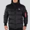 Hooded Puffer Alpha FD - black