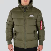 Hooded Puffer Alpha FD - dark green