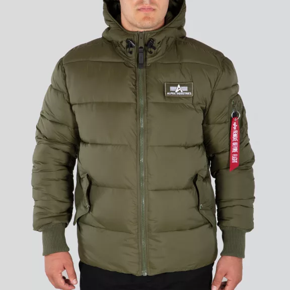 Hooded Puffer Alpha FD - dark green Hooded Puffer Alpha FD - dark green