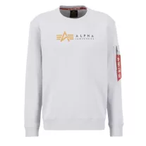 Alpha Label Sweater - pastel grey