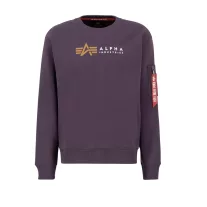 Alpha Label Sweater - plum