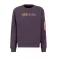 Alpha Label Sweater - plum