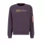 Alpha Label Sweater - plum