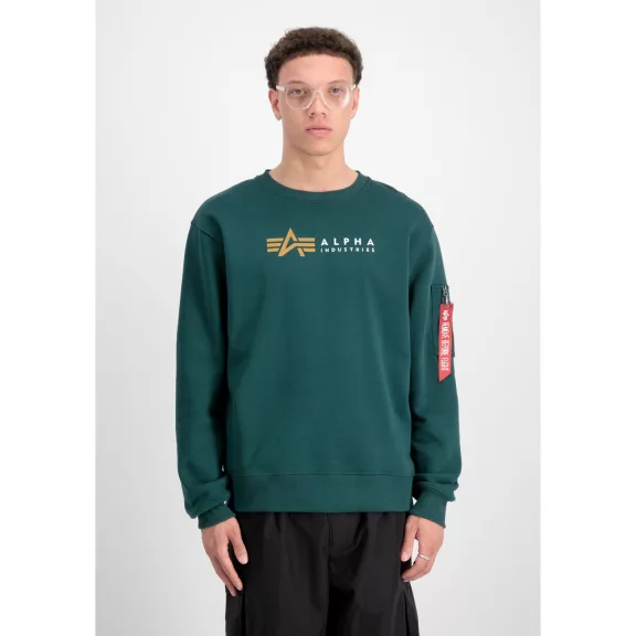 Alpha Label Sweater - force green Alpha Label Sweater - force green