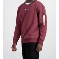 Organics EMB Sweater - organic burgundy