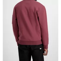 Organics EMB Sweater - organic burgundy