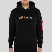 Alpha Label Hoody - black