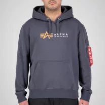 Alpha Label Hoody - greyblack