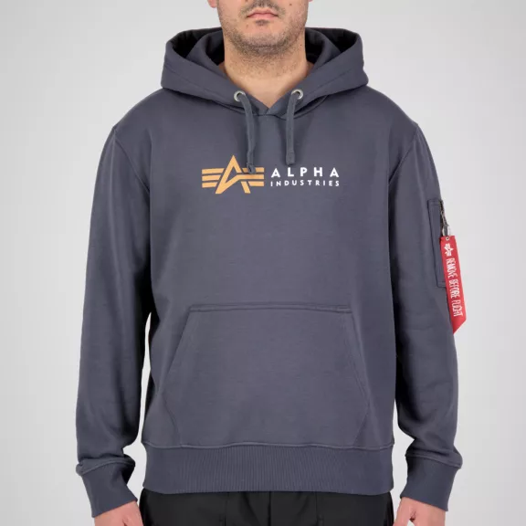 Alpha Label Hoody - greyblack Alpha Label Hoody - greyblack