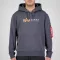 Alpha Label Hoody - greyblack