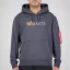 Alpha Label Hoody - greyblack