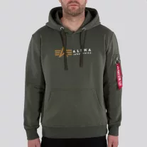 Alpha Label Hoody - dark olive