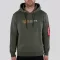 Alpha Label Hoody - dark olive