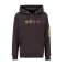 Alpha Label Hoody - hunter brown