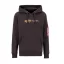 Alpha Label Hoody - hunter brown