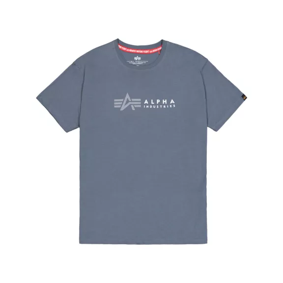 Alpha Label T - denim blue Alpha Label T - denim blue