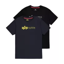 Alpha Label T 2 Pak - black/rep.blue