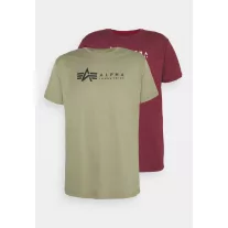 Alpha Label T 2 Pak - olive/burgundy