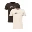 Alpha Label T 2 Pak - black olive/jet stream white