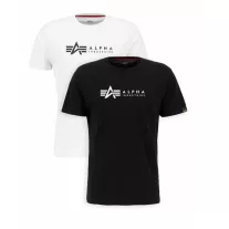 Alpha Label T 2 Pak - black/white