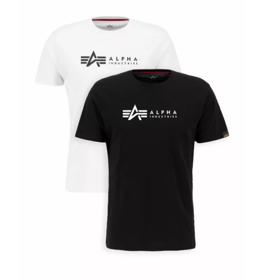 Alpha Label T 2 Pak - black/white Alpha Label T 2 Pak - black/white