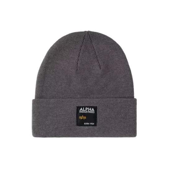 Label Beanie - vintage grey Label Beanie - vintage grey