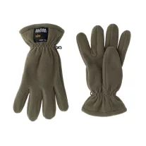 Label Fleece Gloves - dark olive