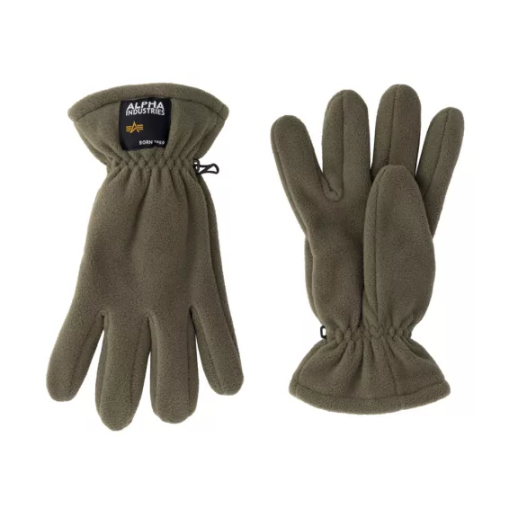 Label Fleece Gloves - dark olive Label Fleece Gloves - dark olive