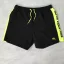 Printed Stripe Swim Short - black