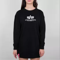 Basic Long Sweater OS Woman - black