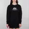 Basic Long Sweater OS Woman - black