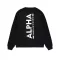 Back Print Sweatshirt - black