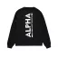 Back Print Sweatshirt - black