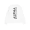 Back Print Sweatshirt - white