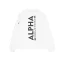 Back Print Sweatshirt - white