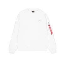 Back Print Sweatshirt - white