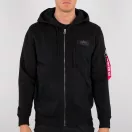 Back Print Zip Hoody - black Back Print Zip Hoody - black